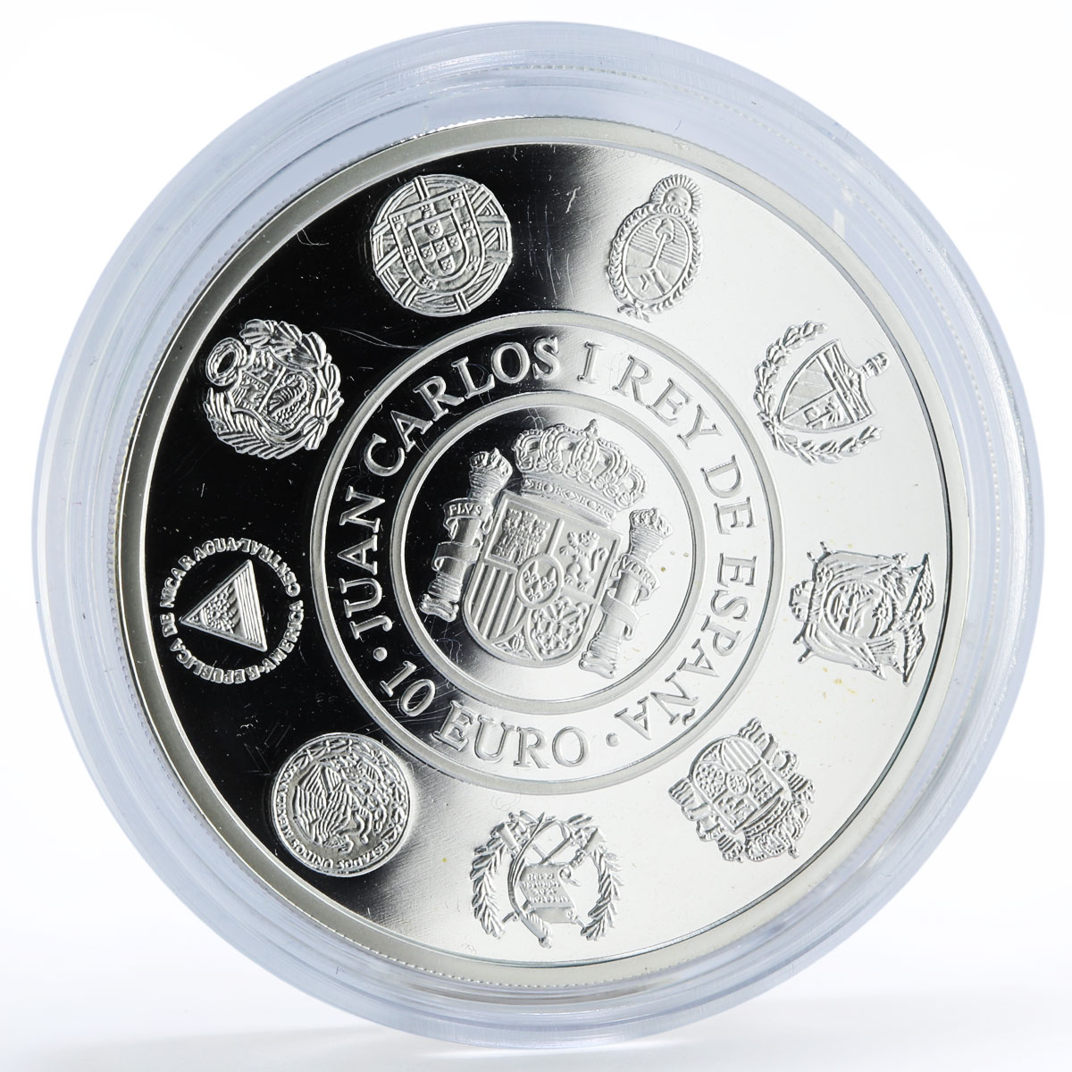 Spain 10 euro Olympic Sailing Vela Boat Ship proof silver coin 2007