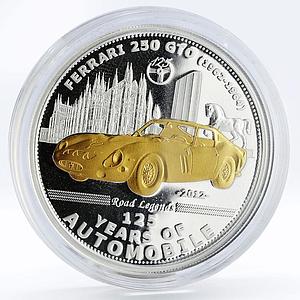Palau 5 dollars 125 Years of Automobile Ferrari 250 GTO gilded silver coin 2012