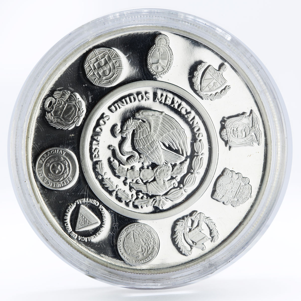 Mexico 5 pesos Acapulco Galleon Ibero-America Ship Clipper silver coin 2003