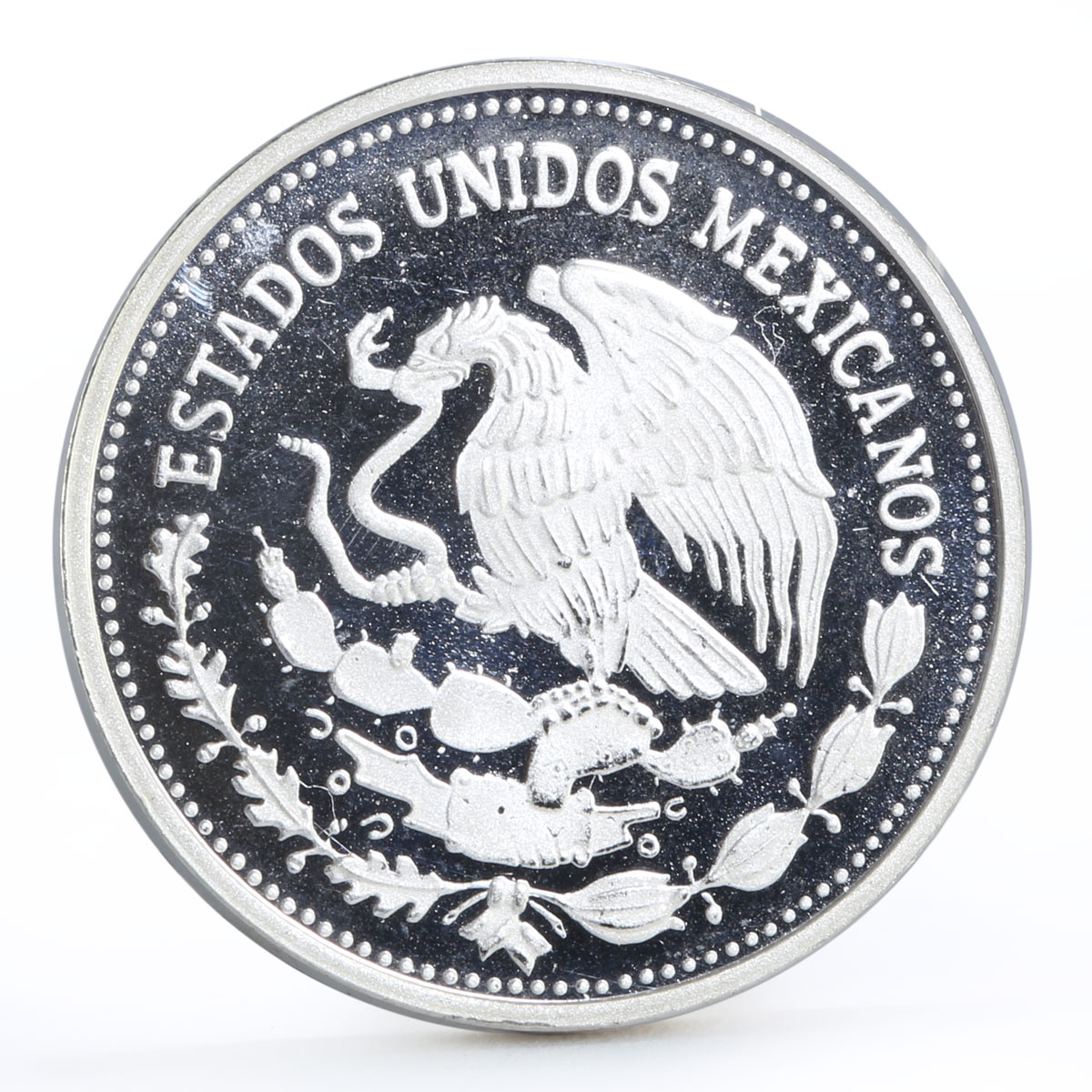 Mexico 25 pesos Football World Cup in Mexico Goal Ball proof silver coin 1986