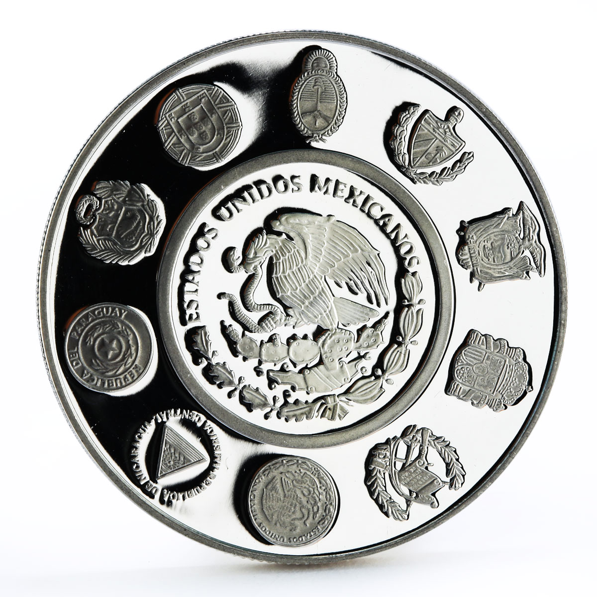 Mexico 5 pesos Acapulco Galleon Ibero-America Ship Clipper silver coin 2003