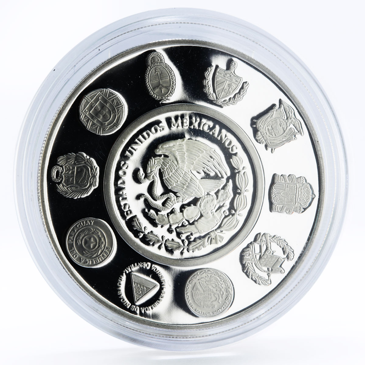 Mexico 5 pesos Acapulco Galleon Ibero-America Ship Clipper silver coin 2003