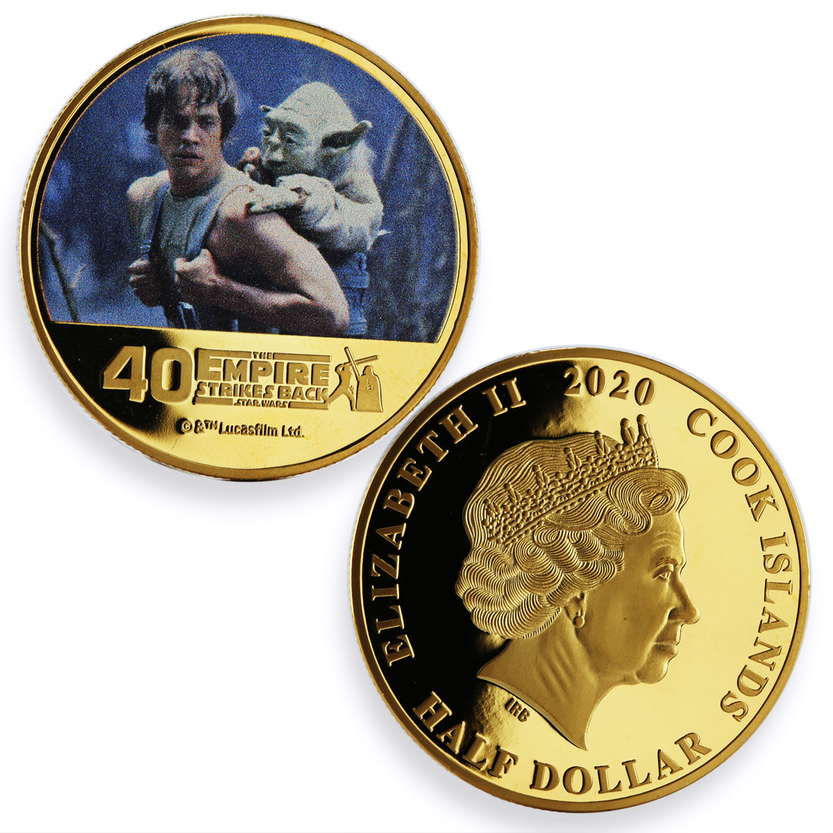 Niue set of 3 coins Star Wars Empire Strikes Back gilded CuNi coins 2020