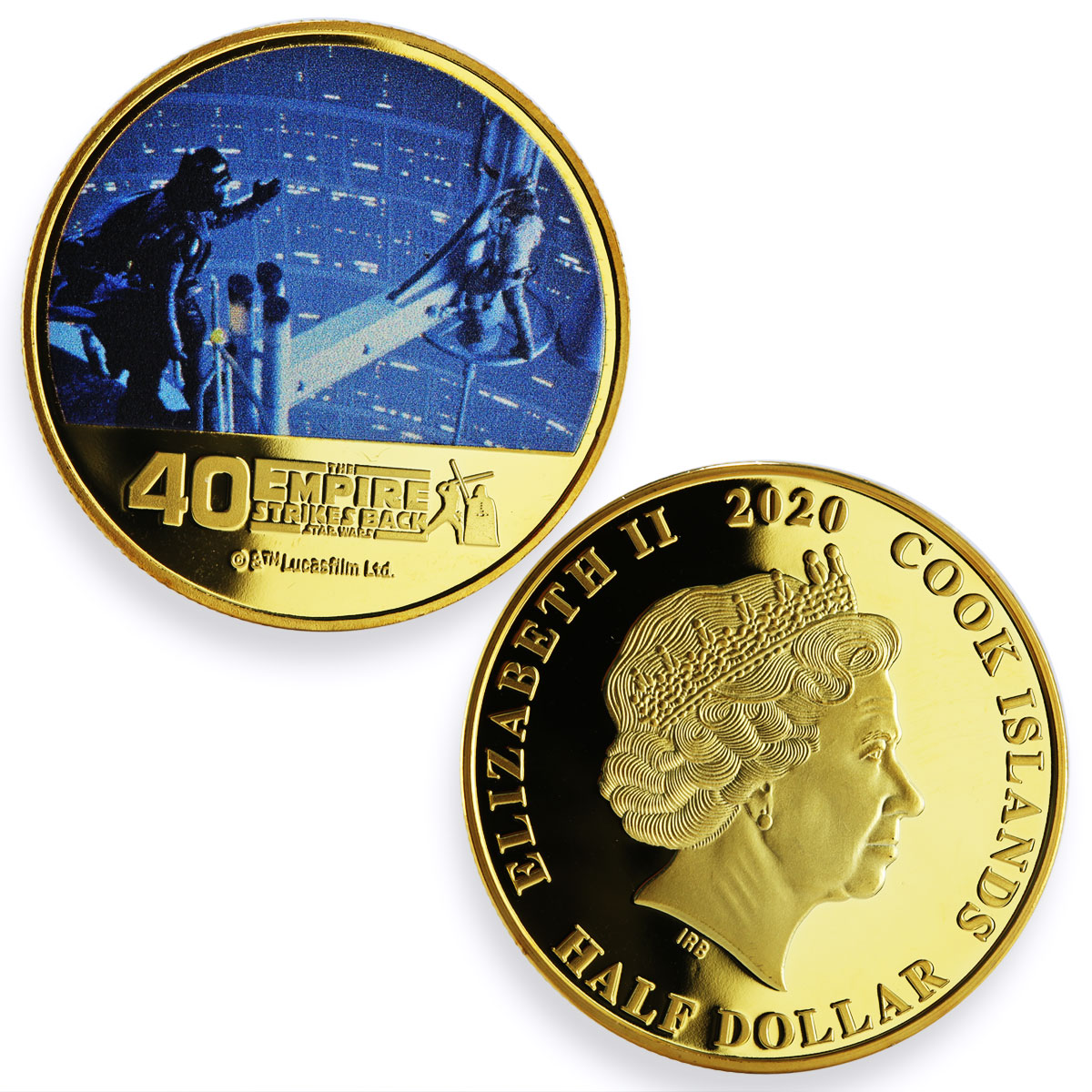 Niue set of 3 coins Star Wars Empire Strikes Back gilded CuNi coins 2020