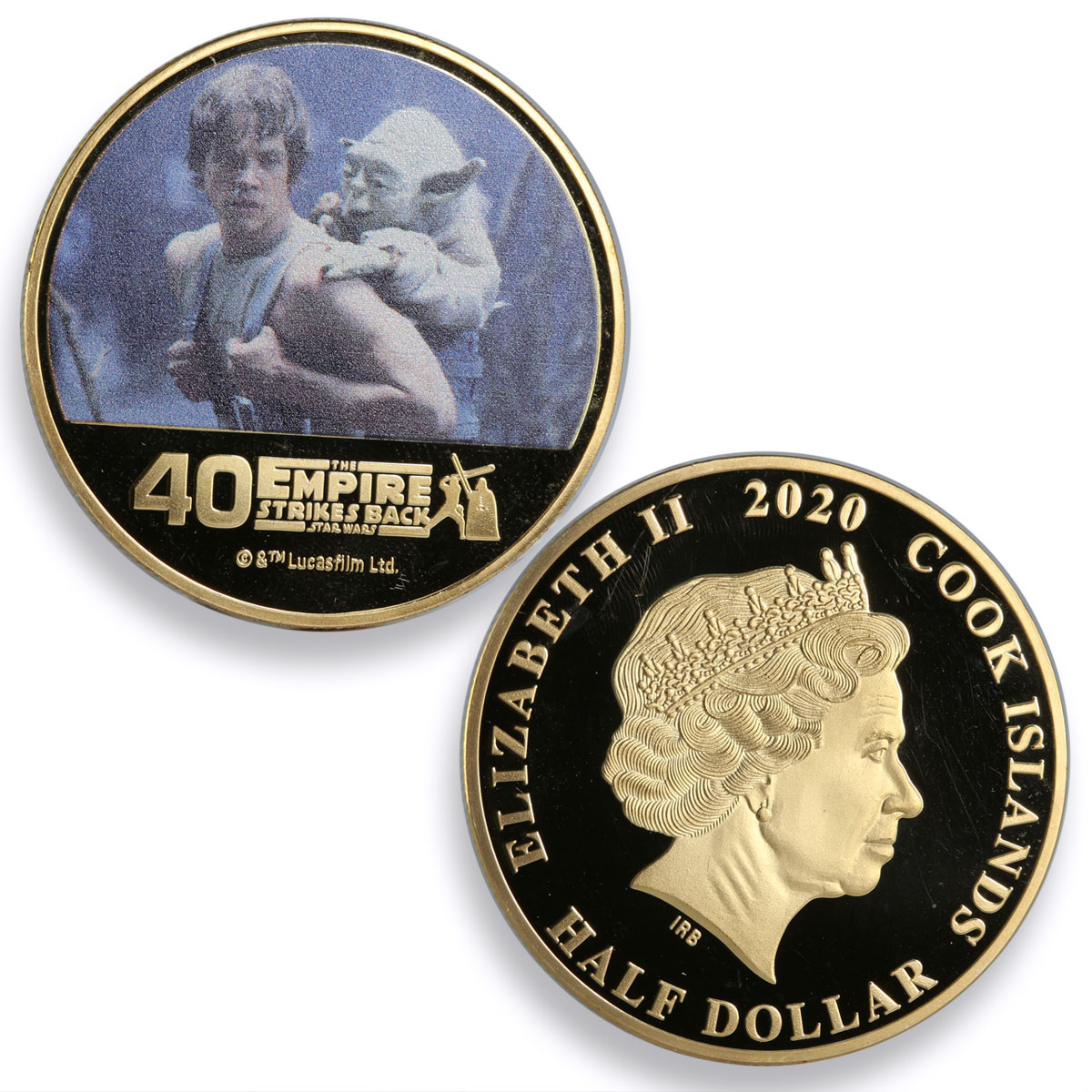 Niue set of 3 coins Star Wars Empire Strikes Back gilded CuNi coins 2020