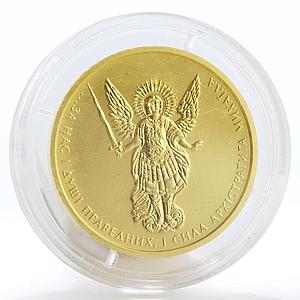 Ukraine 10 hryvnias Archangel Michael Bullion gold coin 1/2 oz 2015