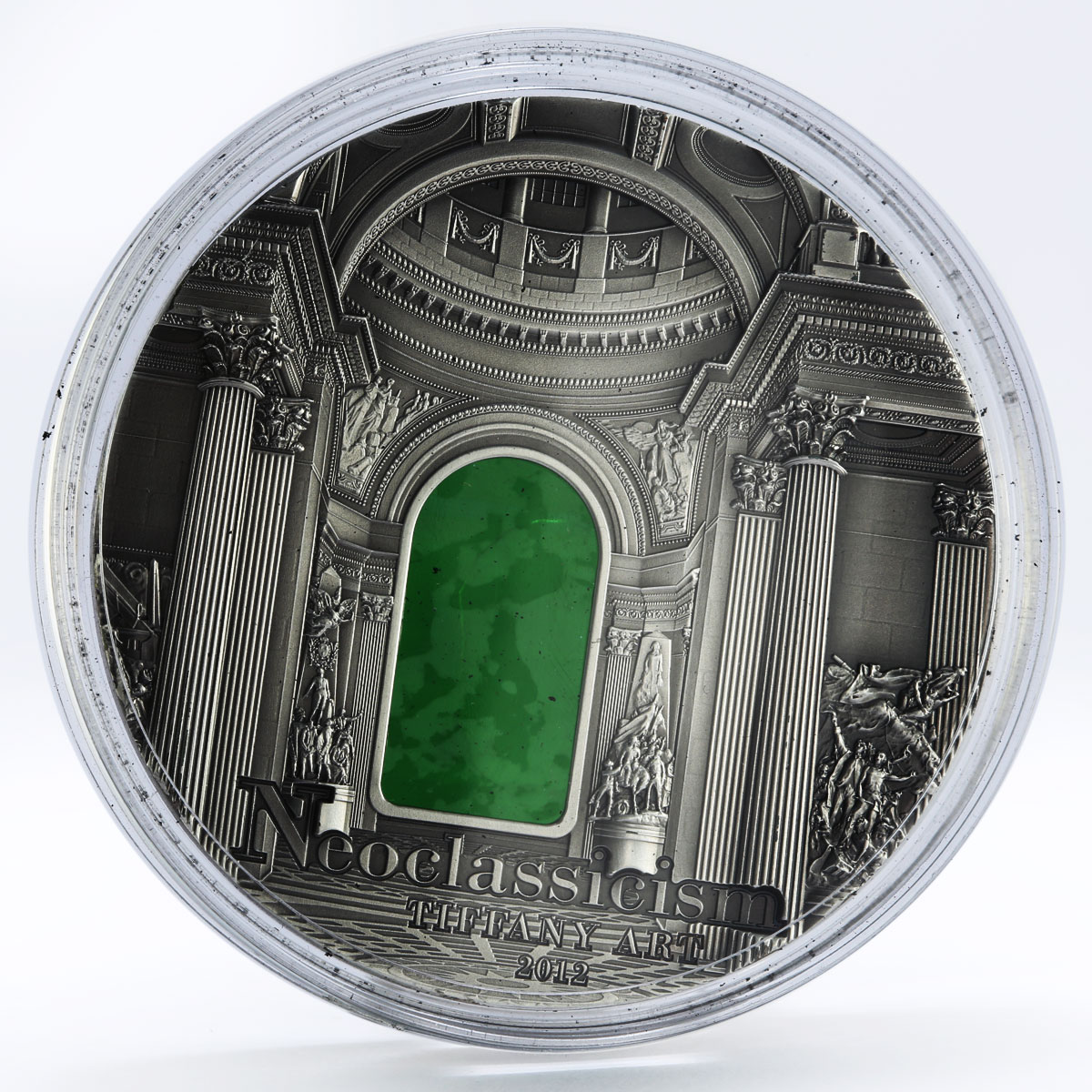 Palau 10 dollars Tiffany Art Neoclassicism Architecture Style silver coin 2012