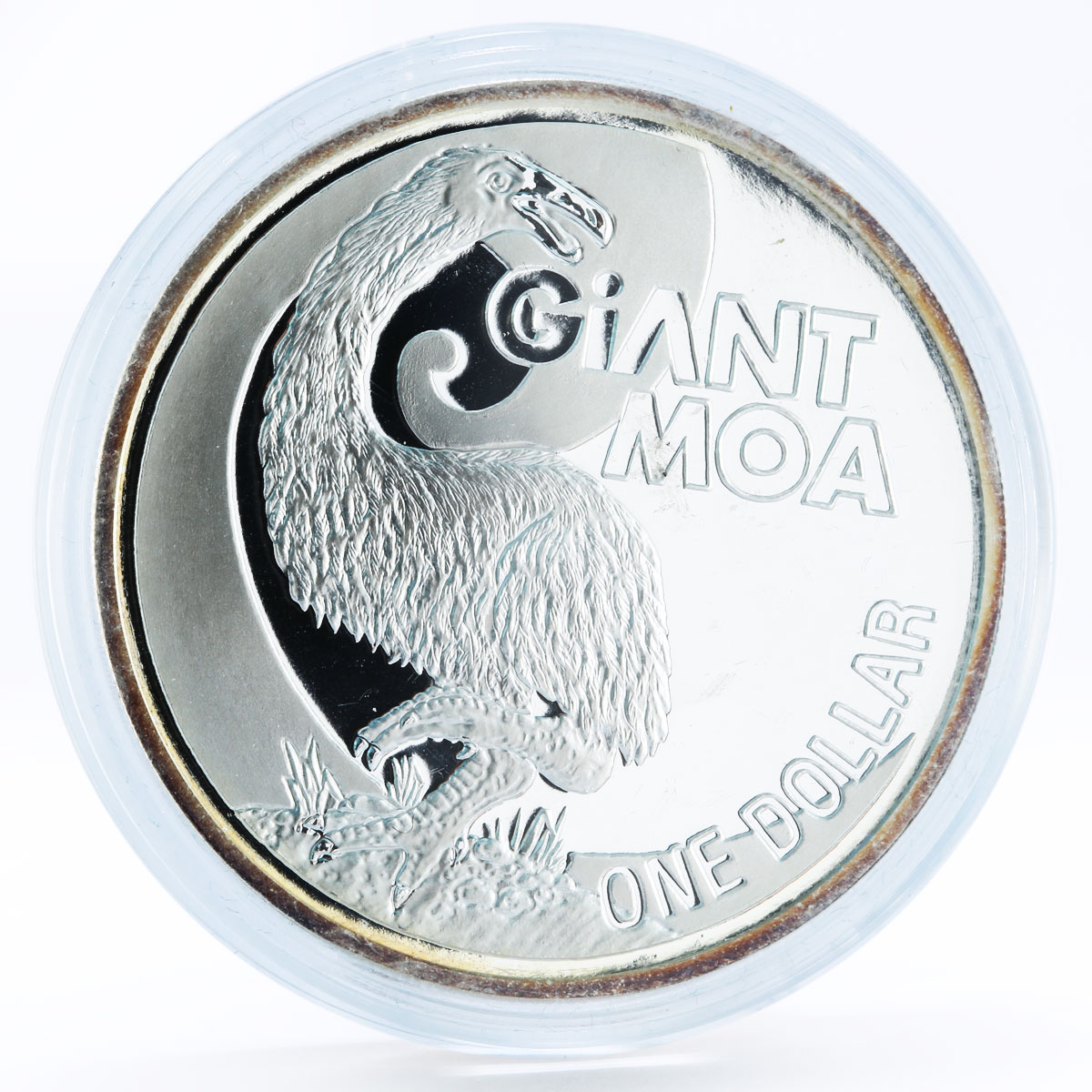 New Zealand set of 5 coins Giants of New Zealand Fauna proof silver coins 2009