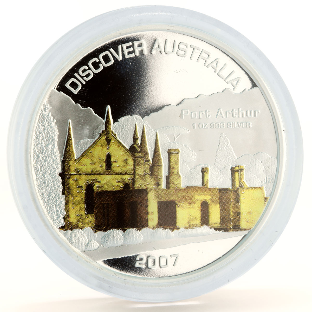 Australia 1 dollar Discover Australia Port Arthur colored silver coin 2007