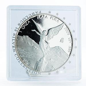 Mexico 1 onza Libertad Angel of Independence proof silver coin 2009