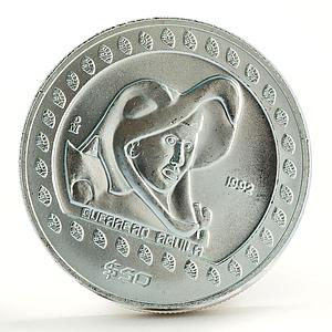 Mexico 50 pesos Guererro Aguila The Eagle Warrior silver coin 1992