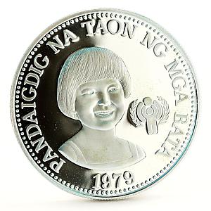 Philippines 50 piso International Year of the Child proof silver coin 1979