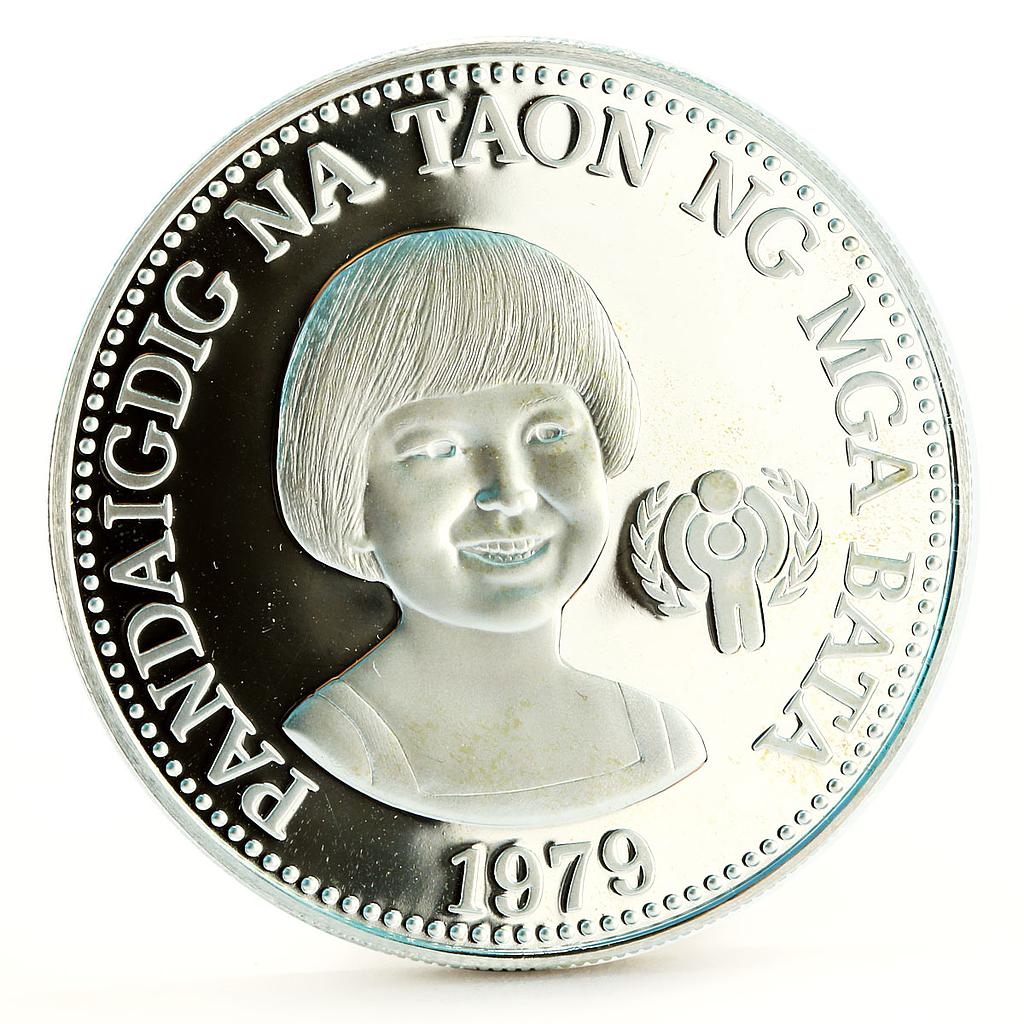 Philippines 50 piso International Year of the Child proof silver coin 1979