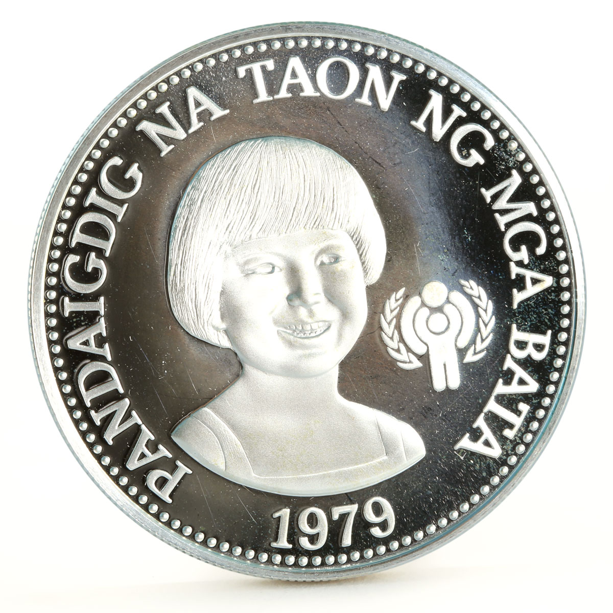 Philippines 50 piso International Year of the Child proof silver coin 1979