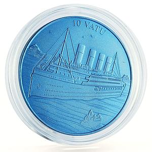 Vanuatu 10 vatu Titanic Ship titanium coin 2018