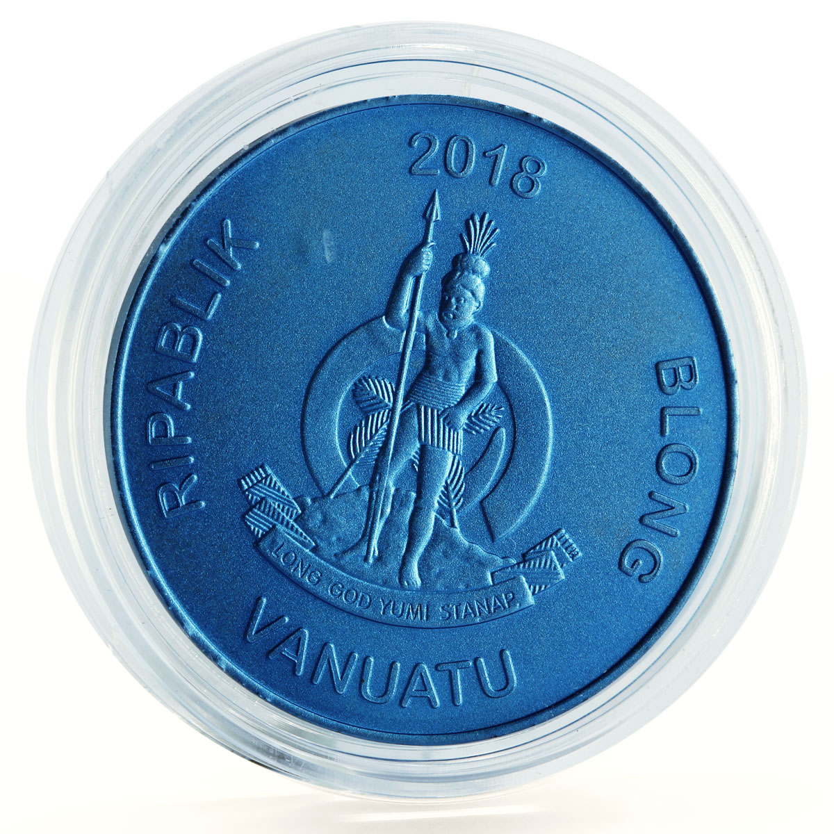 Vanuatu 10 vatu Titanic Ship colored titanium coin 2018