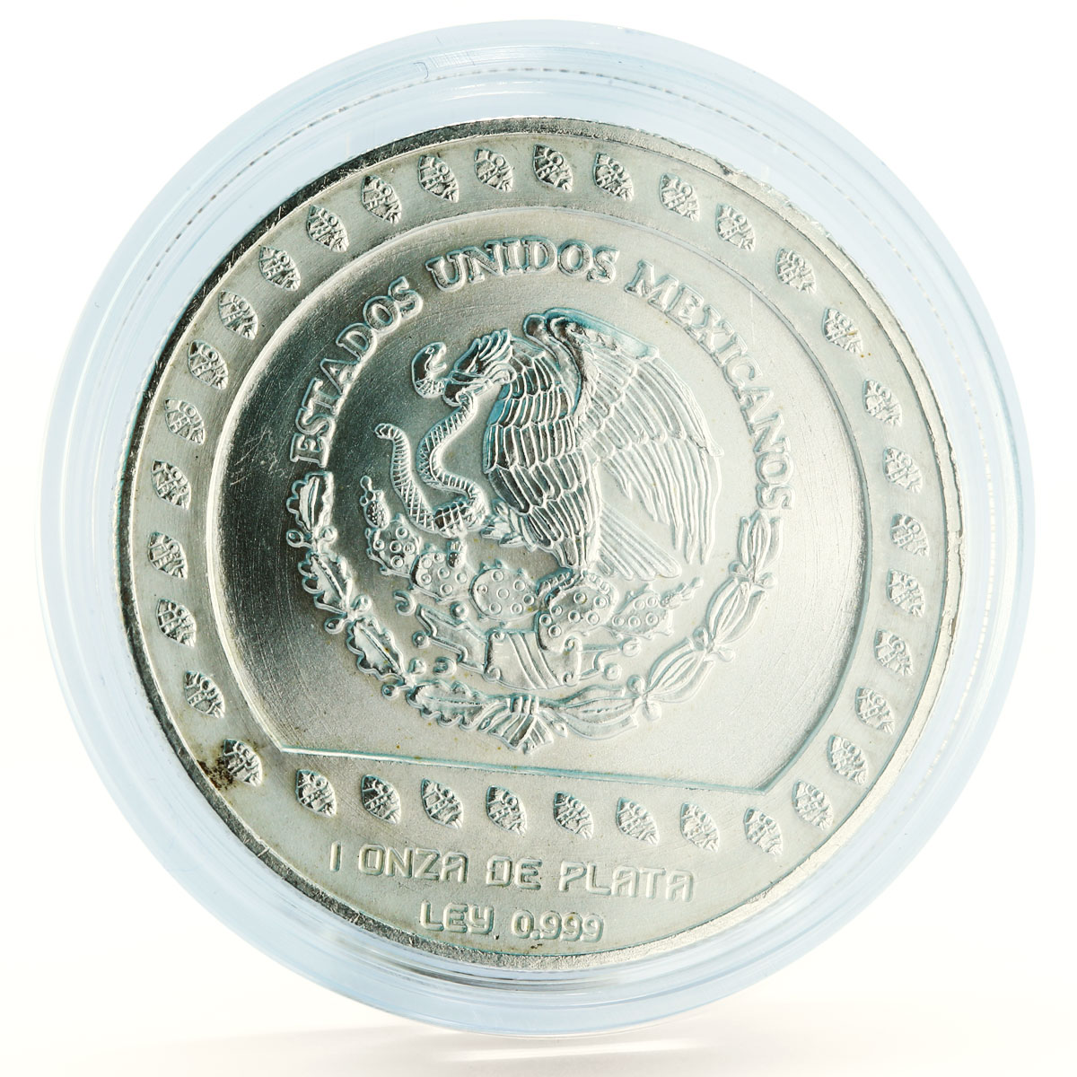 Mexico 100 pesos Guererro Aguila The Eagle Warrior silver coin 1992