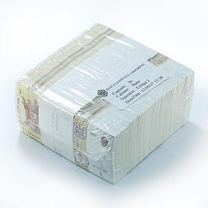 Moldova 1 lei 1000 banknotes brick bundle