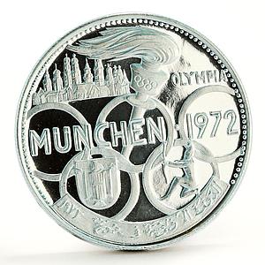 Fujairah 5 riyals Munchen Summer Olympic Games proof silver coin 1969