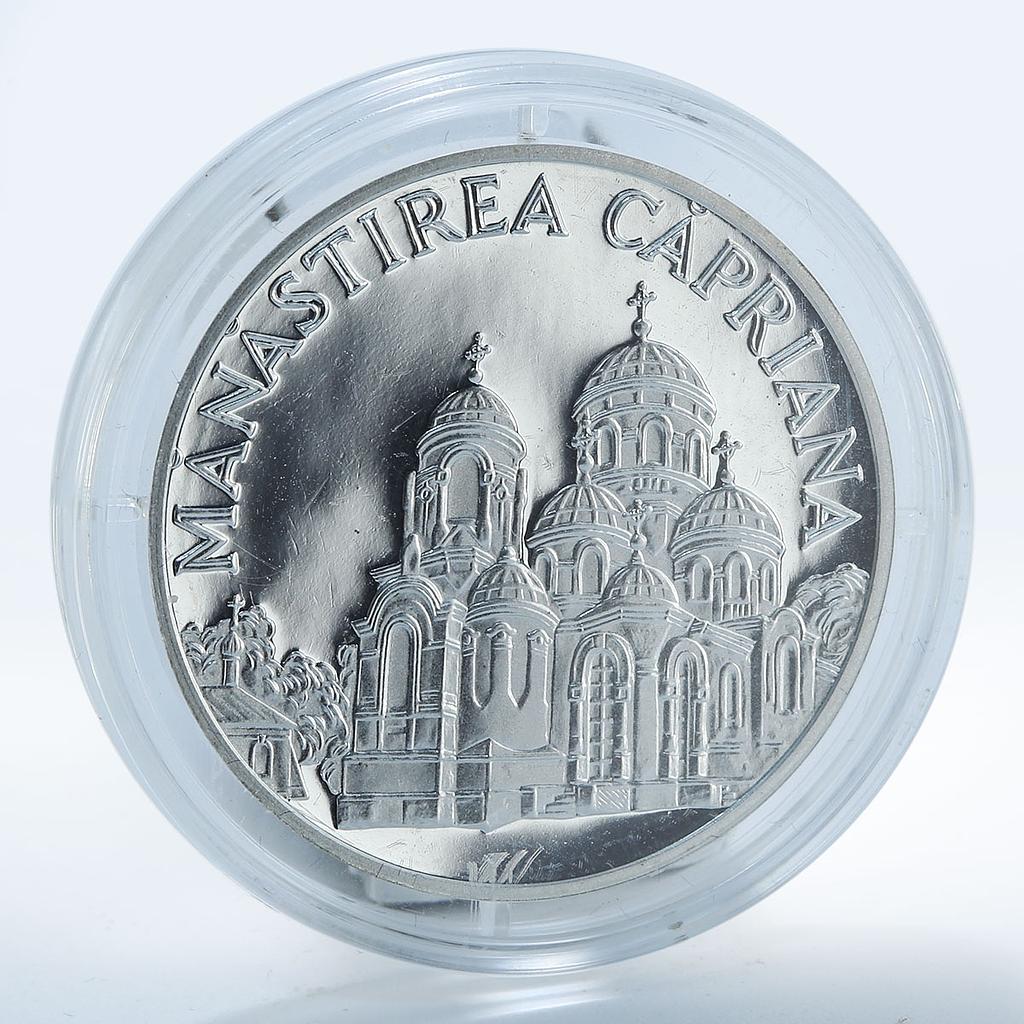 Moldova 50 lei Capriana monastery church proof coin 2000
