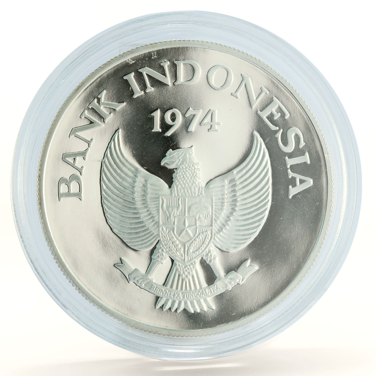 Indonesia 5000 rupiah Animal series Orangutan proof silver coin 1974