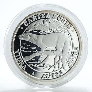 Moldova 50 lei Red Book Otter proof silver coin 2012