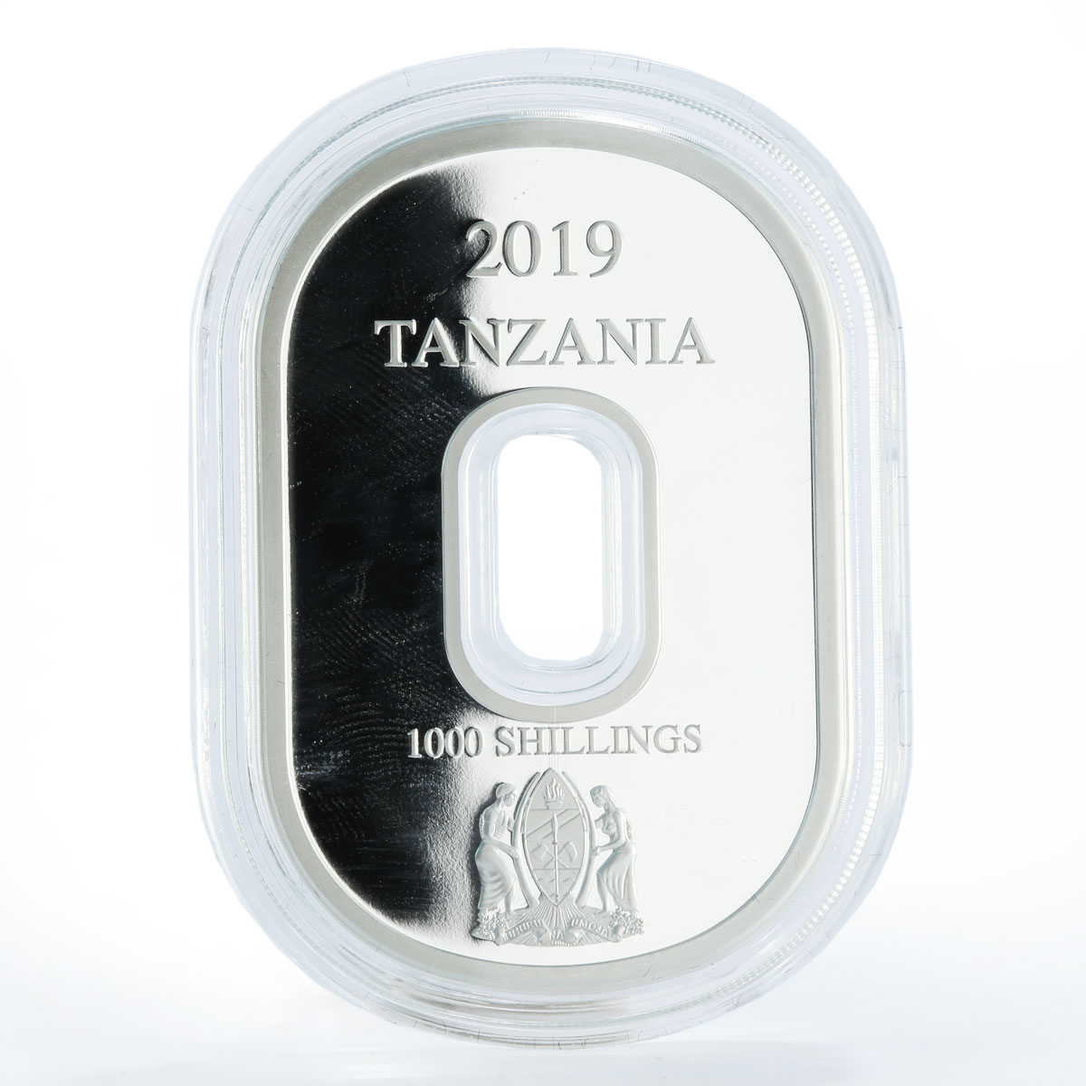 Tanzania set of 2 coins Evolution of Numbers colored silver coins 2019