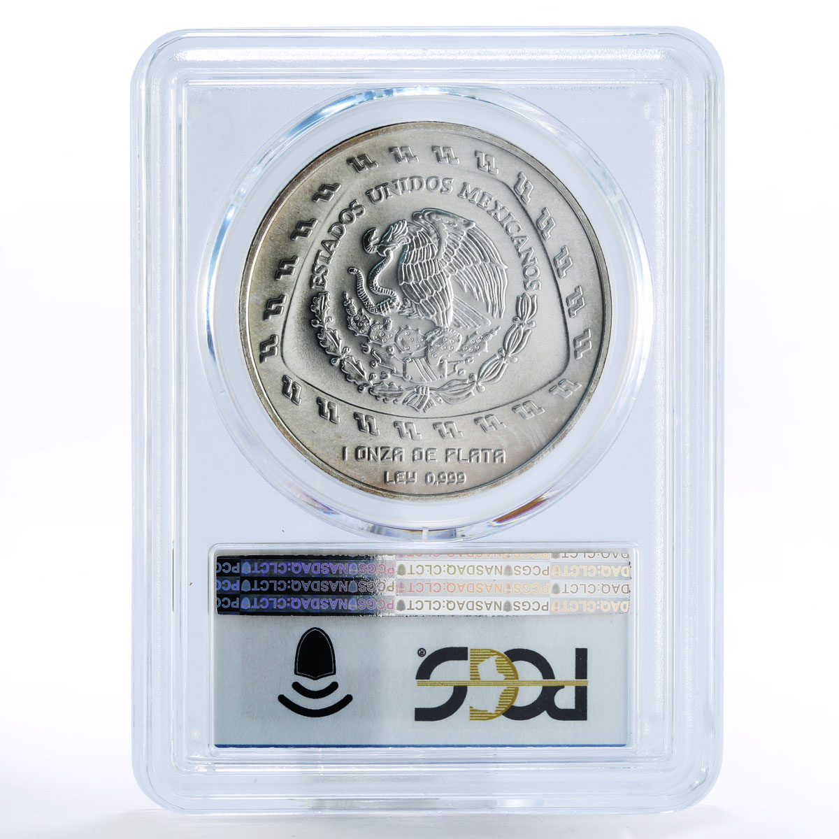 Mexico 5 pesos Precolombina Quetzalcoatl Toltec MS69 PCGS silver coin 1998