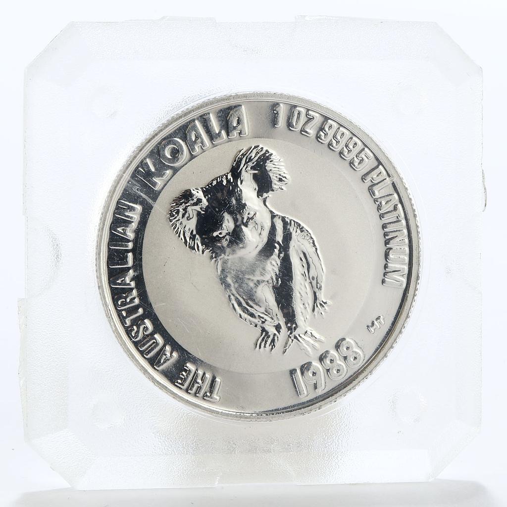 Australia 100 dollars Australian Koala Wildlife Bullion platinum coin 1988
