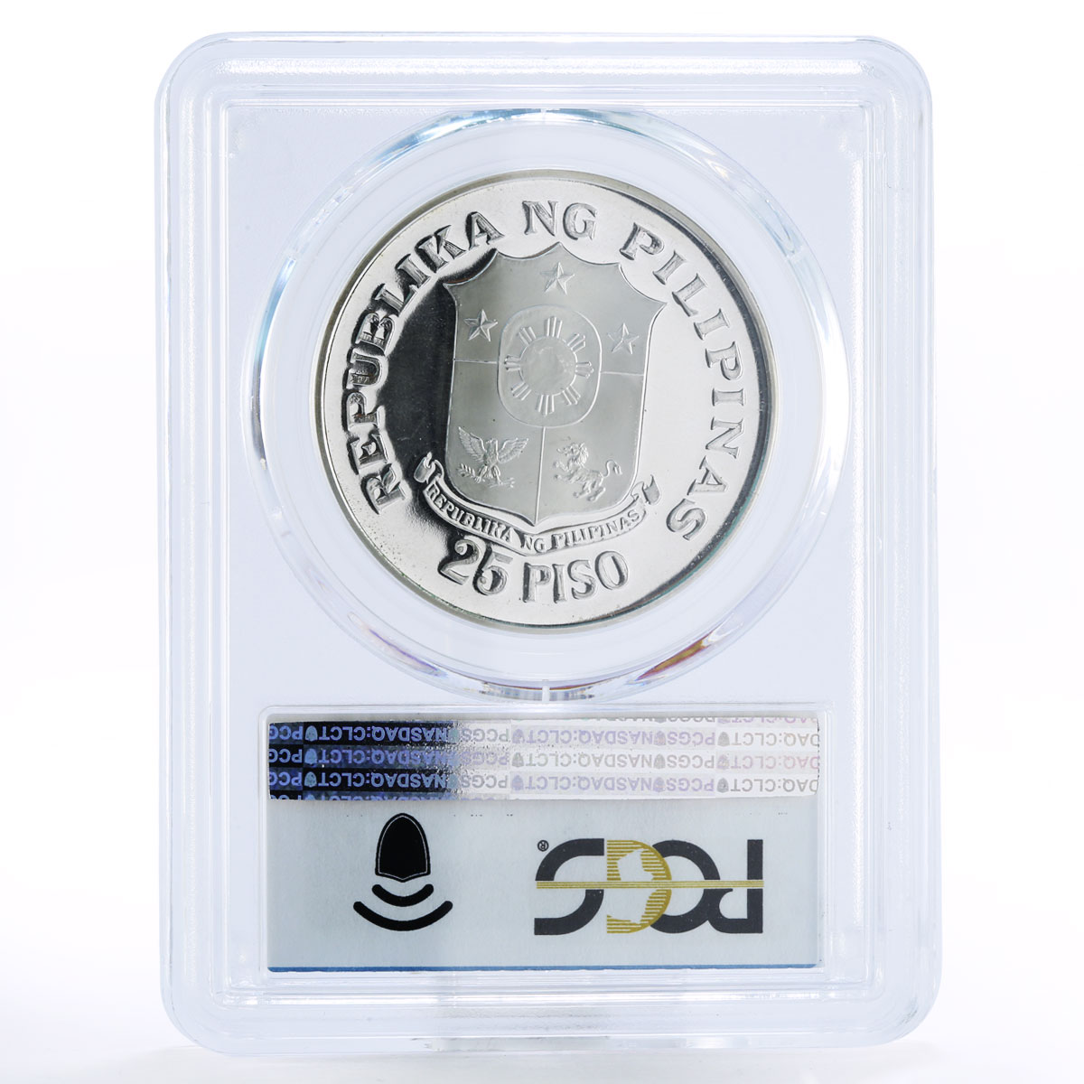 Philippines 25 piso 25th Anniversary of Central Bank PR66 PCGS silver coin 1974