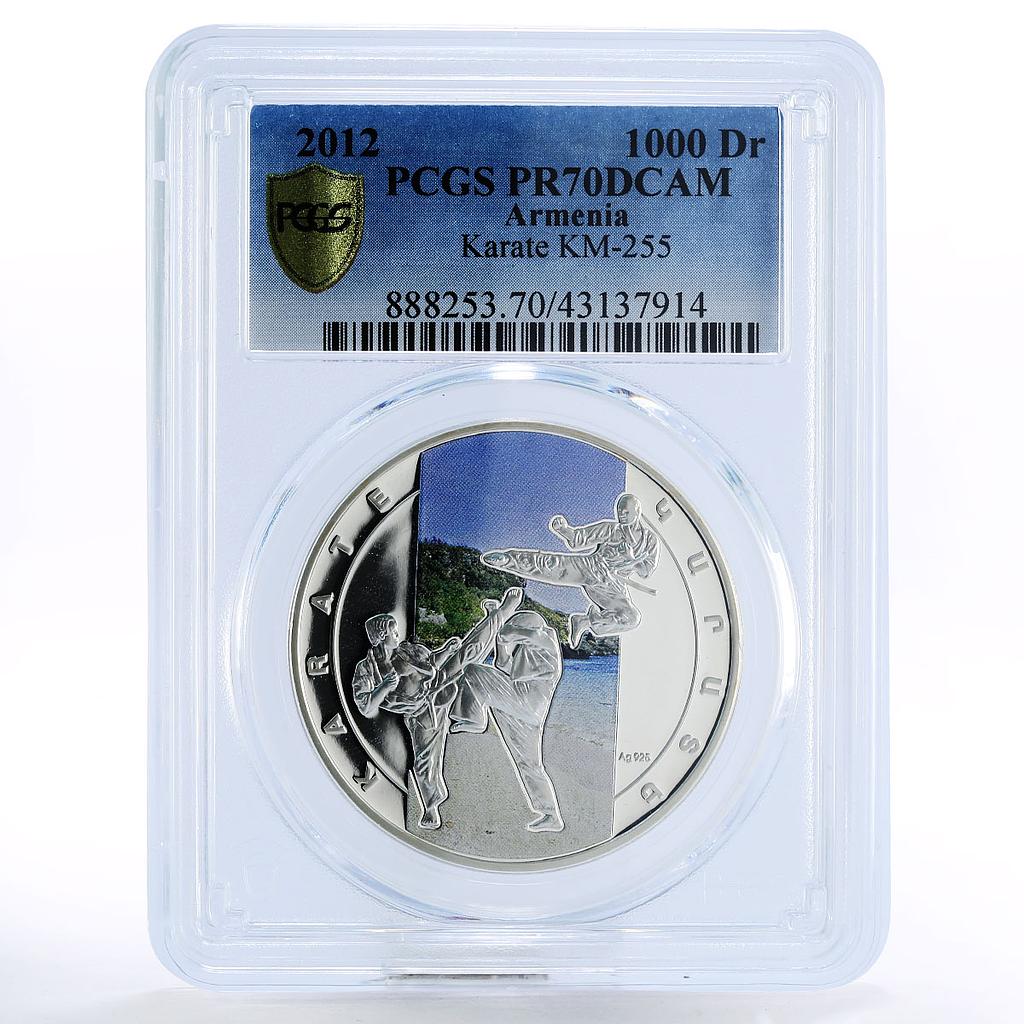 Armenia 1000 dram Martial Arts series Karate PR70 PCGS silver coin 2012