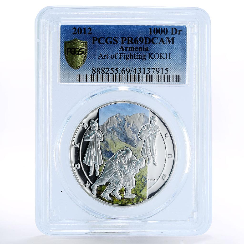 Armenia 1000 dram Martial Arts series Kokh PR69 PCGS silver coin 2012