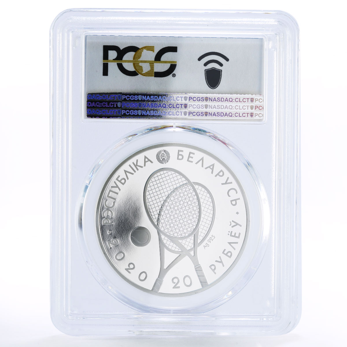 Belarus 20 rubles Summer Sports Tennis PR70 PCGS proof silver coin 2020