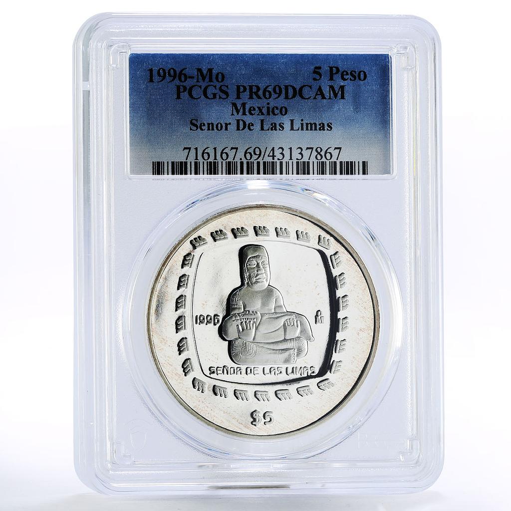 Mexico 5 peso Senor de Las Limas PR69 PCGS proof silver coin 1996
