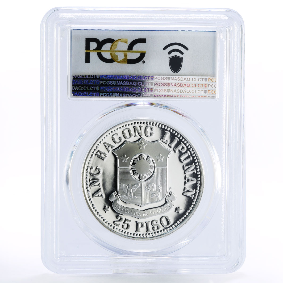 Philippines 25 piso 1st President Emilio Aquinaldo PR70 PCGS silver coin 1975