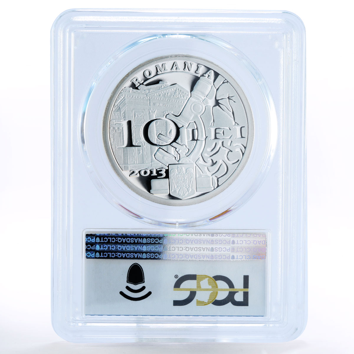 Romania 10 lei 150 Years of Ioan Cantacuzino PR70 PCGS silver coin 2013