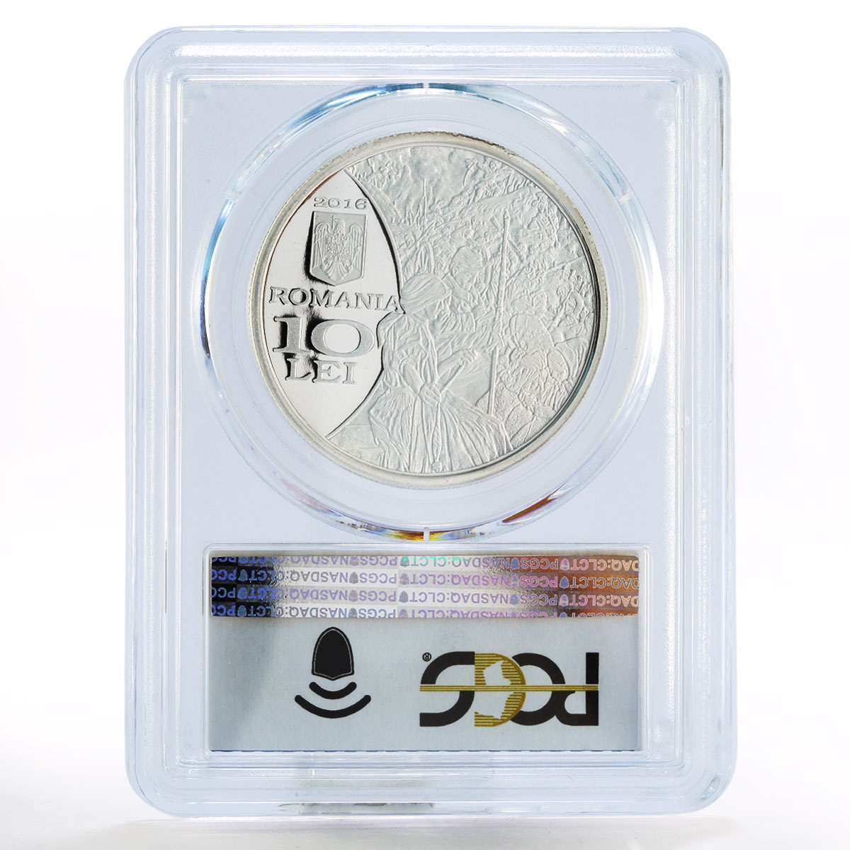 Romania 10 lei 200 Years of George Cosbuc PR70 PCGS silver coin 2016