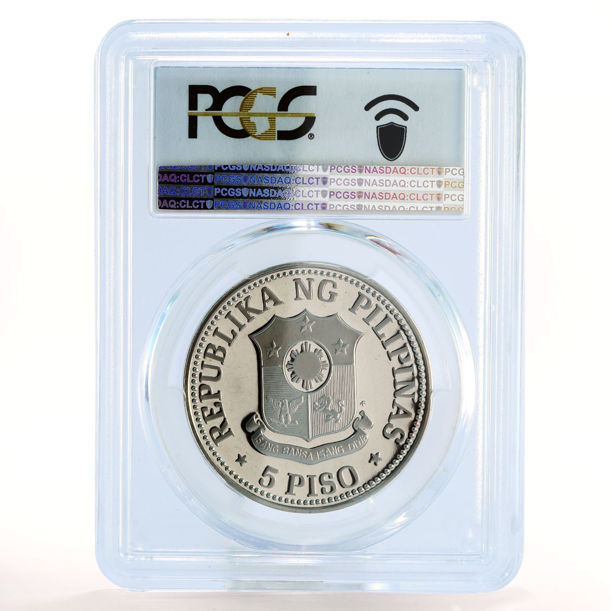 Philippines 5 piso Ferdinand E. Marcos PR69 PCGS (No Shield) nickel coin 1979