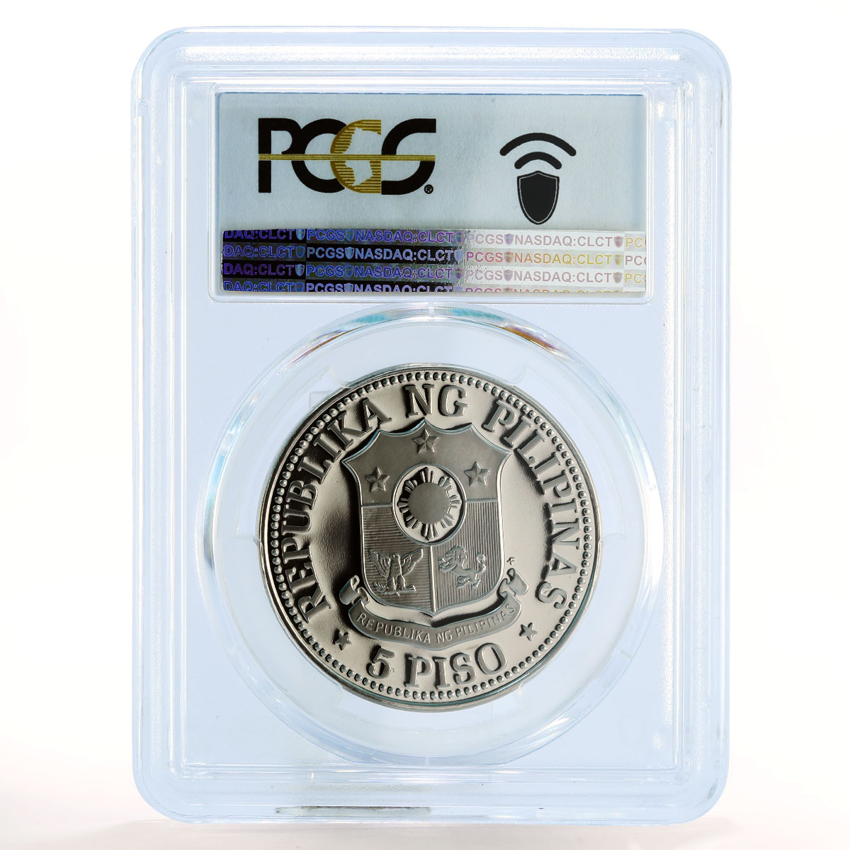 Philippines 5 piso Ferdinand E. Marcos PR70 PCGS (No Shield) nickel coin 1978