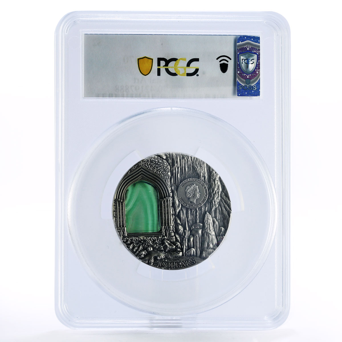 Niue 2 dollars Crystal Art series Secrets of Pena MS70 PCGS silver coin 2014