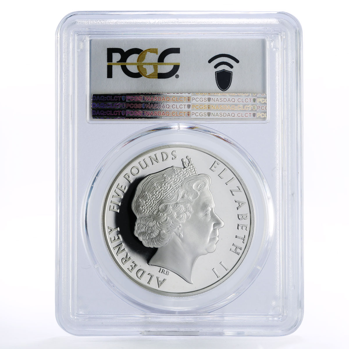 Alderney 5 pounds Centennial of Poet Dylan Thomas PR69 PCGS silver coin 2014