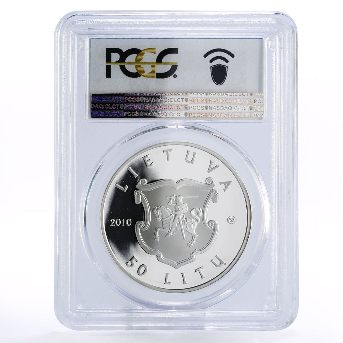 Lithuania 50 litu Birzai Castle PR69 PCGS silver coin 2010