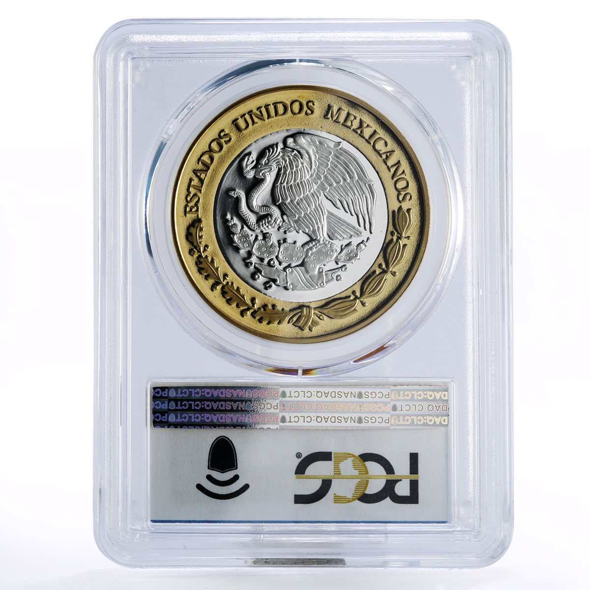 Mexico 100 pesos Numismatic Heritage Justice Coin PL69 PCGS bimetal coin 2013