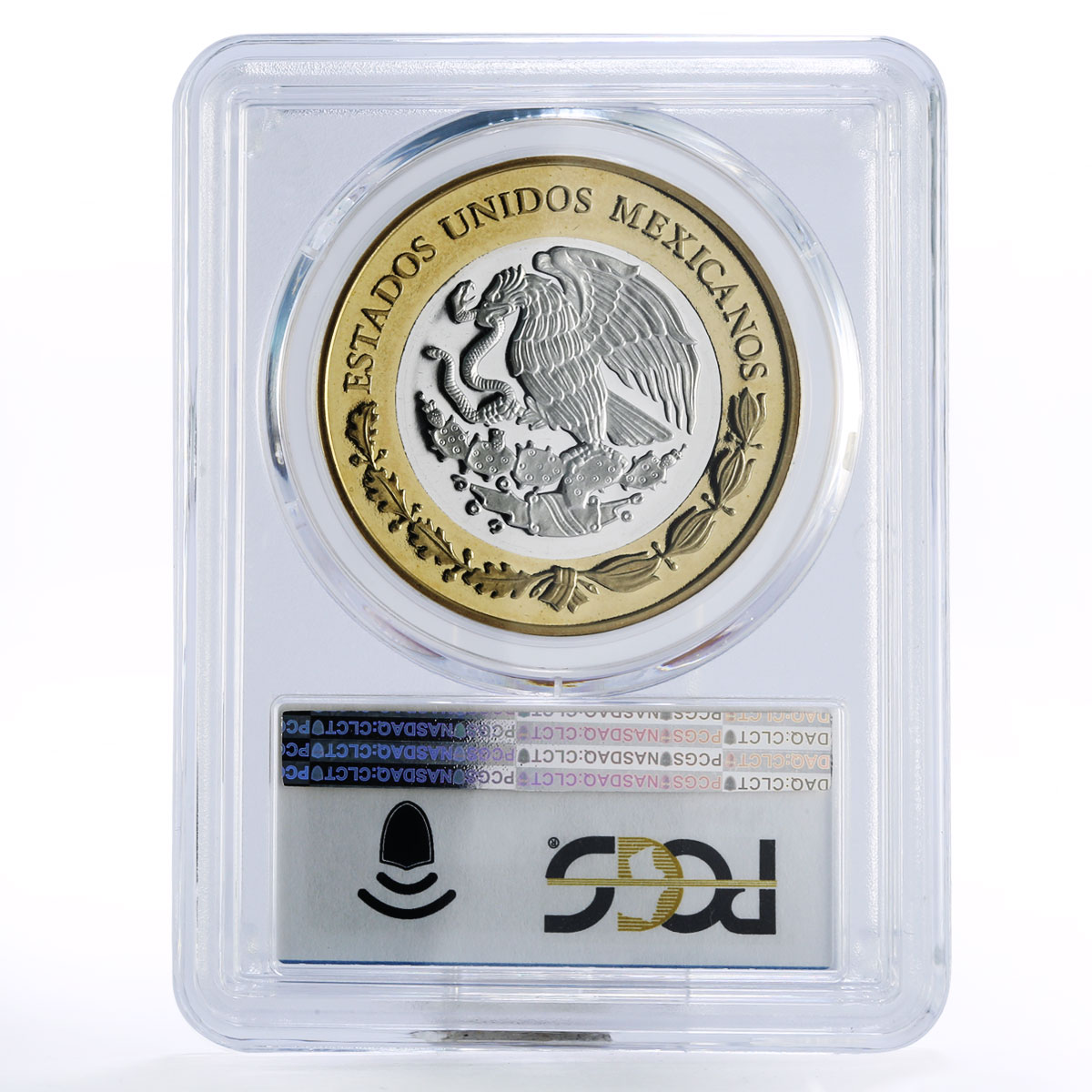 Mexico 100 pesos Numismatic Heritage Republic 8R PL69 PCGS bimetal coin 2013