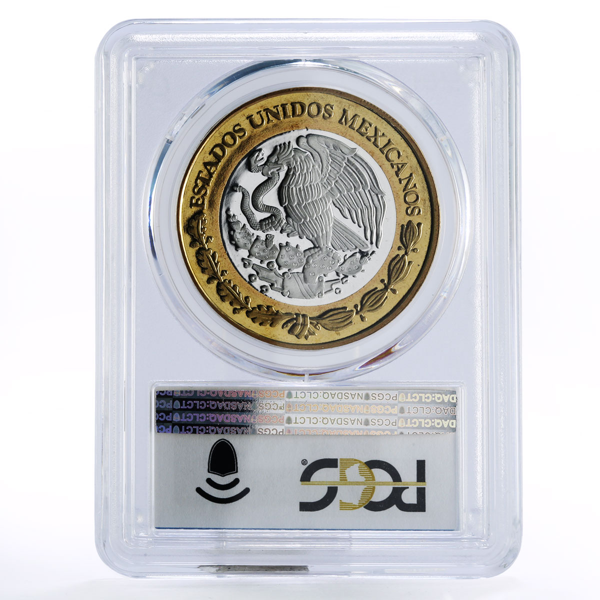 Mexico 100 pesos Numismatic Heritage 1783 Carlos III PL69 PCGS bimetal coin 2011