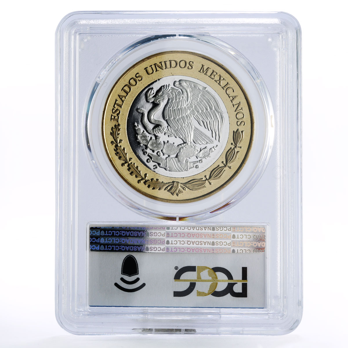 Mexico 100 pesos Numismatic Heritage Felippe III Cob PL69 PCGS bimetal coin 2012
