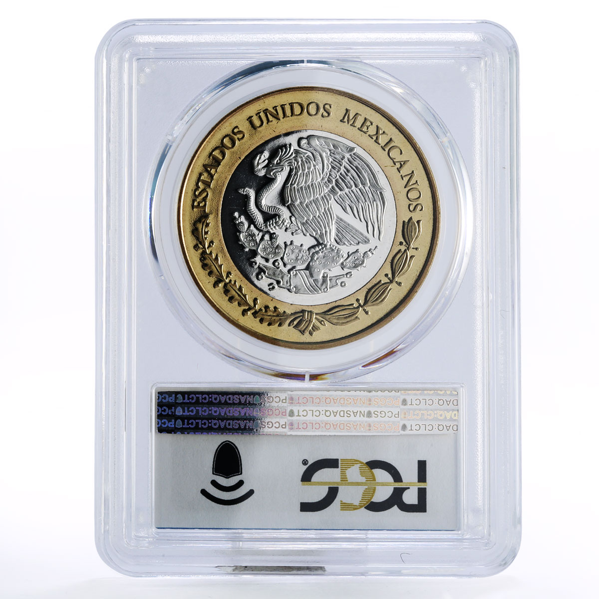 Mexico 100 pesos Numismatic Heritage Zacatecas 8R PL69 PCGS bimetal coin 2012
