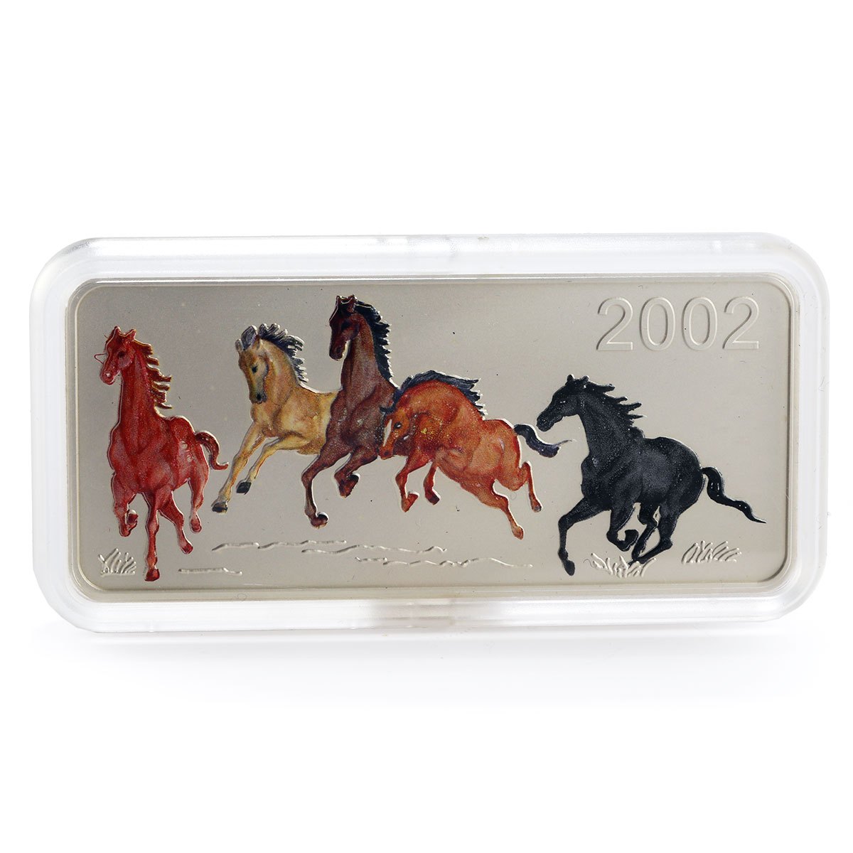 Mongolia 5000 Togrog Year of the Horse proof silver coin 2002