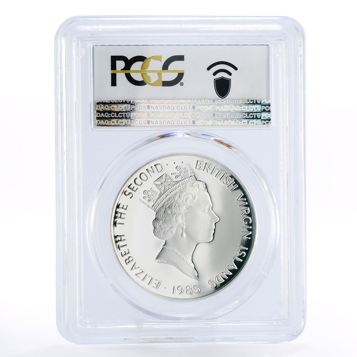 British Virgin Islands 20 dollars Astrolabe PR69 PCGS proof silver coin 1985
