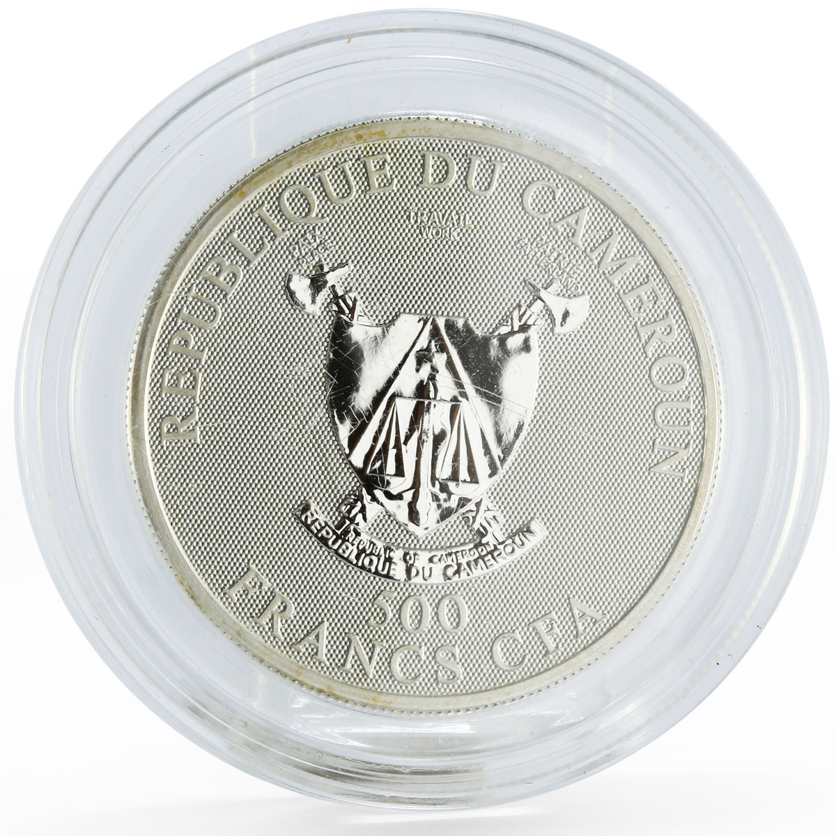 Cameroon 500 francs Zodiac Signs series Taurus hologram silver coin 2010